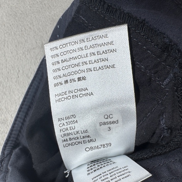 By Anthropologie Fatima Dip Dyed Wide Leg Cropped Grey White Boho Pants Size 27 - Picture 16 of 16